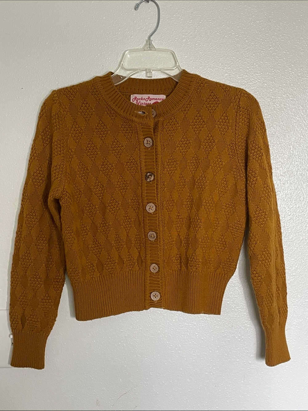 Style Mustard Button-Front Cardigan